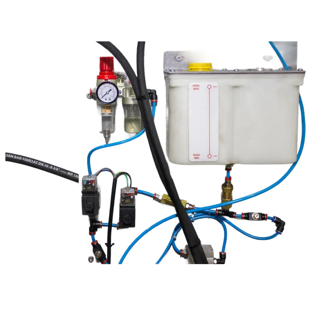 Sistema pneumático e de lubrificação